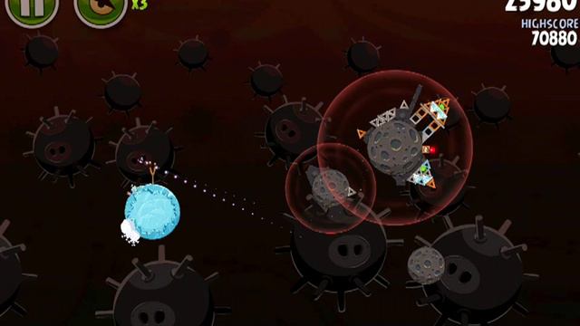 Angry Birds Space - Level D-26 - 3 Stars Walkthrough - Danger Zone смотреть онлайн