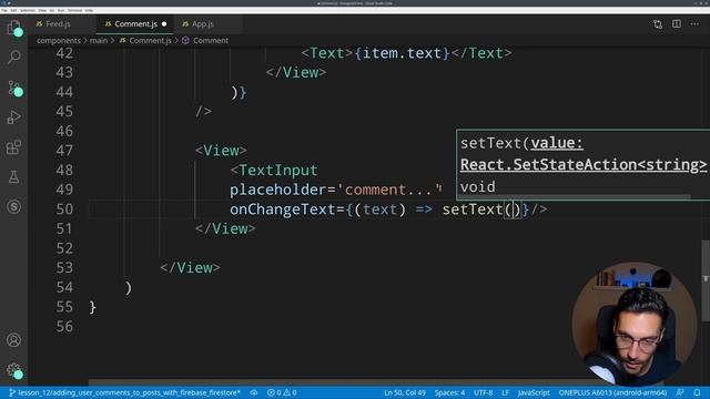 How to build an INSTAGRAM Clone app 2020 - #12 - Adding User Comments To Posts W/ Firebase Firestor смотреть онлайн