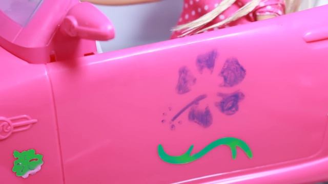 Barbie Car Wash MAKEOVER DIY Color Change Fun смотреть онлайн