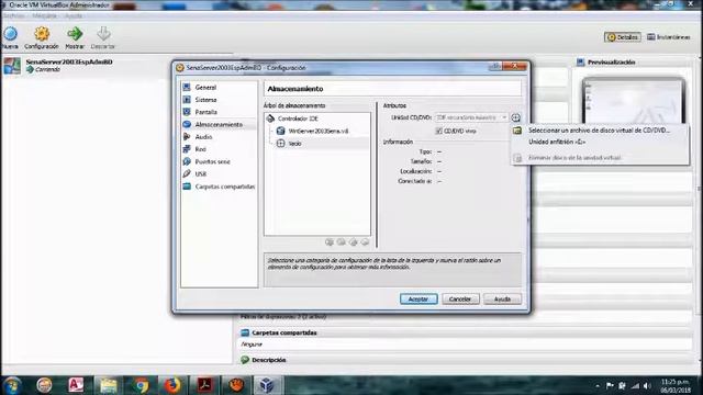 INSTALACION MAQUINA VIRTUAL VIRTUALBOX Y SMBD ORACLE 10g смотреть онлайн