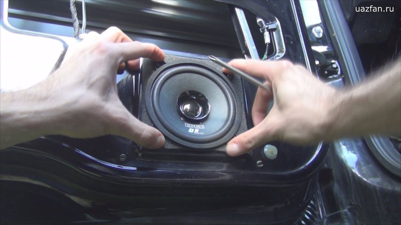 Установка динамиков в двери УАЗ Патриот смотреть онлайн