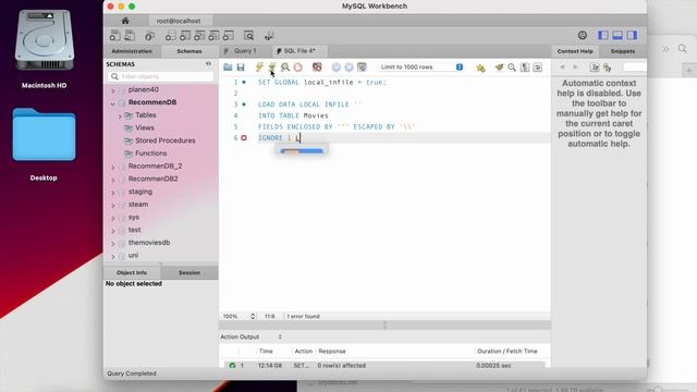 MySQL Course Chapter 4.3: How to load CSV files into MySQL смотреть онлайн