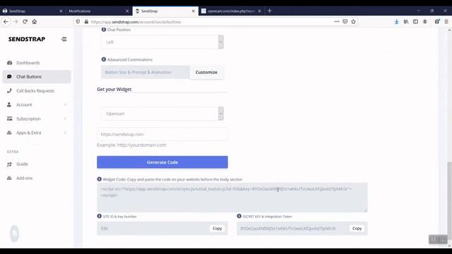 How to add whatsapp button opencart using sendsstrap plugin module смотреть онлайн