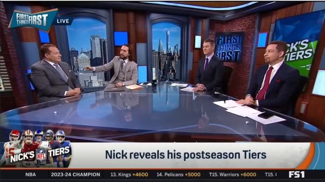 FIRST THINGS FIRST | Nick Wright reveals his postseason Tiers смотреть онлайн