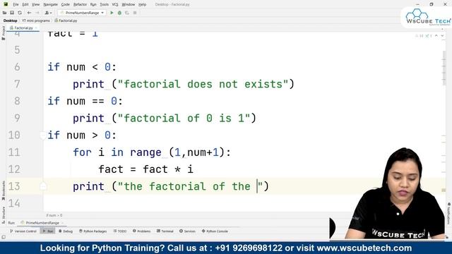 Find the Factorial of a Number - Python Program Tutorial (English) смотреть онлайн