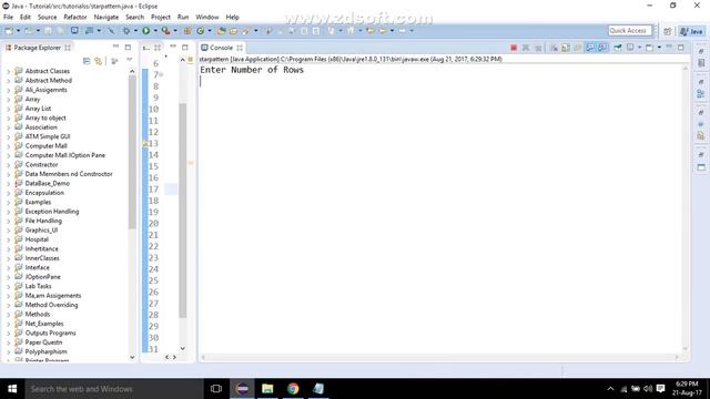 16.Star Reverse Pyramid Using nested for loop in Java смотреть онлайн