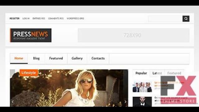 Preview White News Portal WordPress Theme by Mercury WordP смотреть онлайн