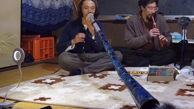#7 Jam session ⎮ Didgeridoo , Bansuri , Tabla ⎮ Shigeki , Franco , Kawa ⎮2022 . 12 . 10 ⎮ ななめハウス смотреть онлайн