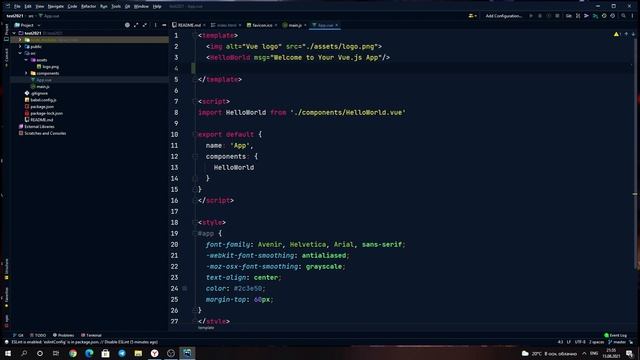 Vue js / установка и структура файлов смотреть онлайн