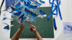 Инструкция светящегося букета из бабочек!