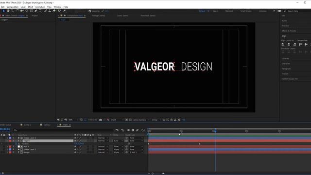 Красивая анимация текста. After Effects TUTORiAL