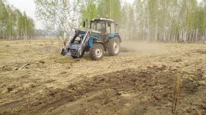 Ровняем будущий покос. Железобетонно!!!