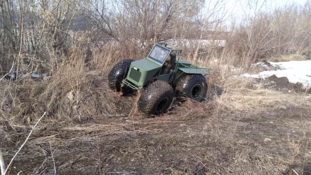 Вездеход шина Трэкол 1600х700, Соломономобиль пикап смотреть онлайн