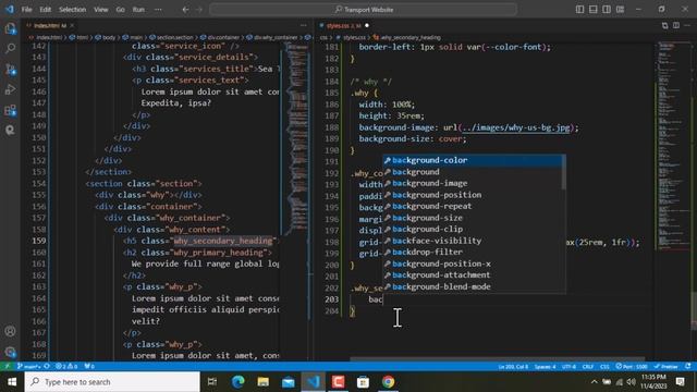 Creating a Transportation Website for Beginners - Step-by-Step HTML, CSS & JS Project for beginners смотреть онлайн