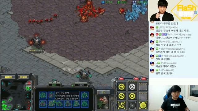 [StarCraft] Perfect Science Vessel Controll Flash VS Larva (who plays with his foot) смотреть онлайн