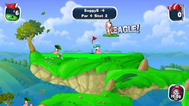 Worms Crazy Golf Hotseat Game Hole 6 смотреть онлайн