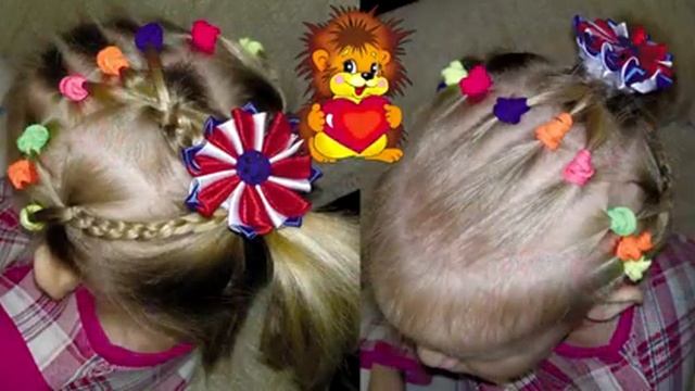 прически c резиночками и заколками своими руками/hairstyles for beginners смотреть онлайн