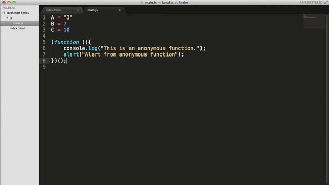 Anonymous Function in Javascript смотреть онлайн