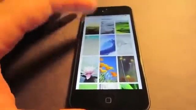 Обзор рабочего стола на iphone 5 ios 7 простая установка обоев Русский s смотреть онлайн