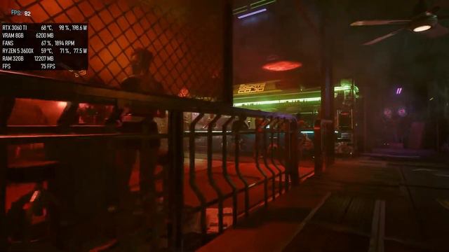 Cyberpunk 2077 | RTX 3060TI + RYZEN 5 3600X | ALL SETTINGS Benchmark 1080p