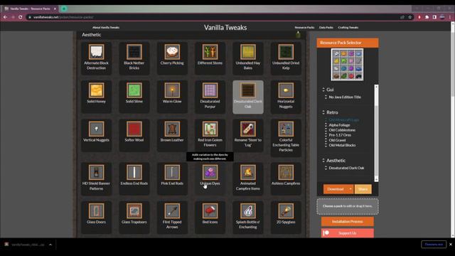 Minecraft | Обзор на Vanilla Tweaks смотреть онлайн