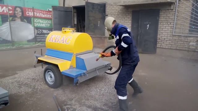 Пескоструйная очистка бочки из-под кваса смотреть онлайн