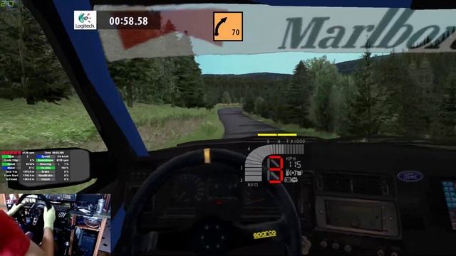 Rally School Czech II / Ford Sierra Cosworth 4x4 GrA / RBR смотреть онлайн