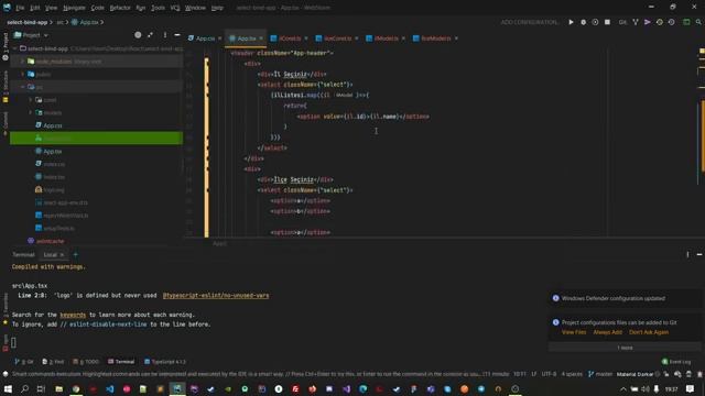 React + Typescript + Select Bind İşlemi смотреть онлайн