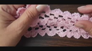 Ажурная повязка на голову крючком.