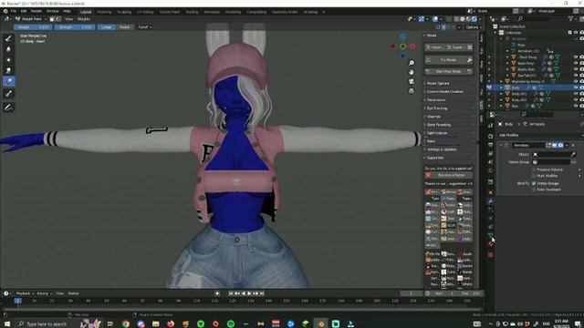 HOW TO PUT BASIC CLOTHES ON A VRCHAT AVATAR IN BLENDER (2023) смотреть онлайн