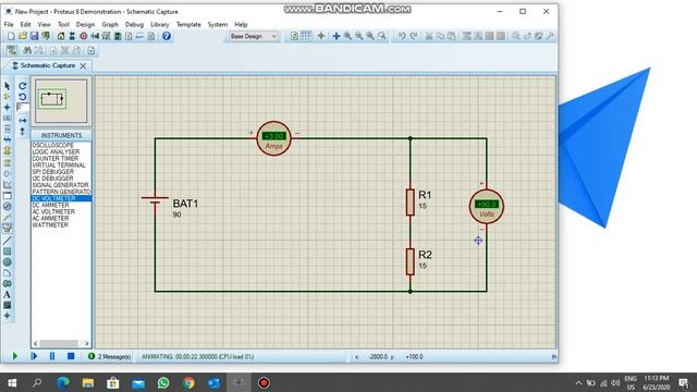 Lab 4 (Finding Voltage in Circuit using Proteus) смотреть онлайн
