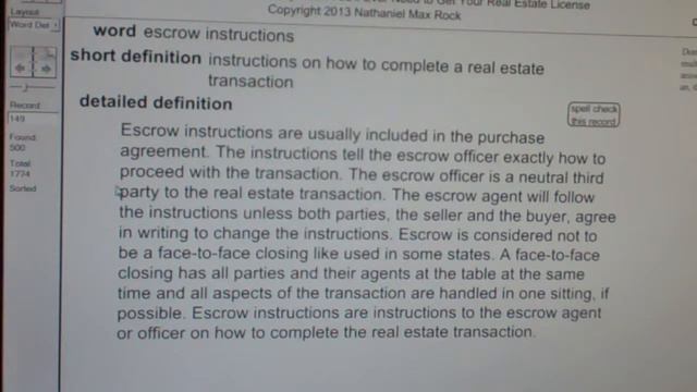 escrow instructions Real Estate License Exam Study Guide AgentExamPass.com смотреть онлайн