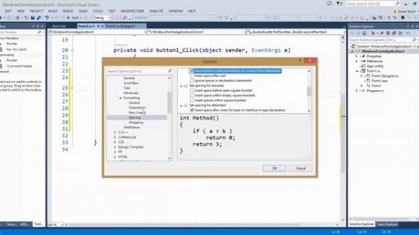 Formatting Your Code with Visual Studio