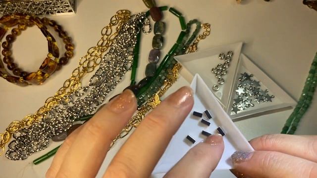 30. Янтарь,изумруд,индийский Агат Обзор на покупки с AliExpress фурнитура и натуральные камни смотреть онлайн