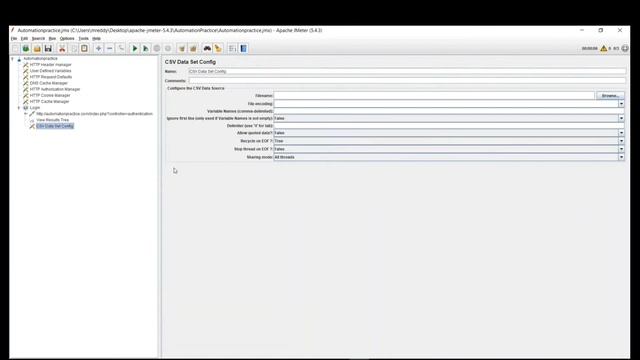 Passing Data Input to Different Users in a Thread group of JMeter смотреть онлайн