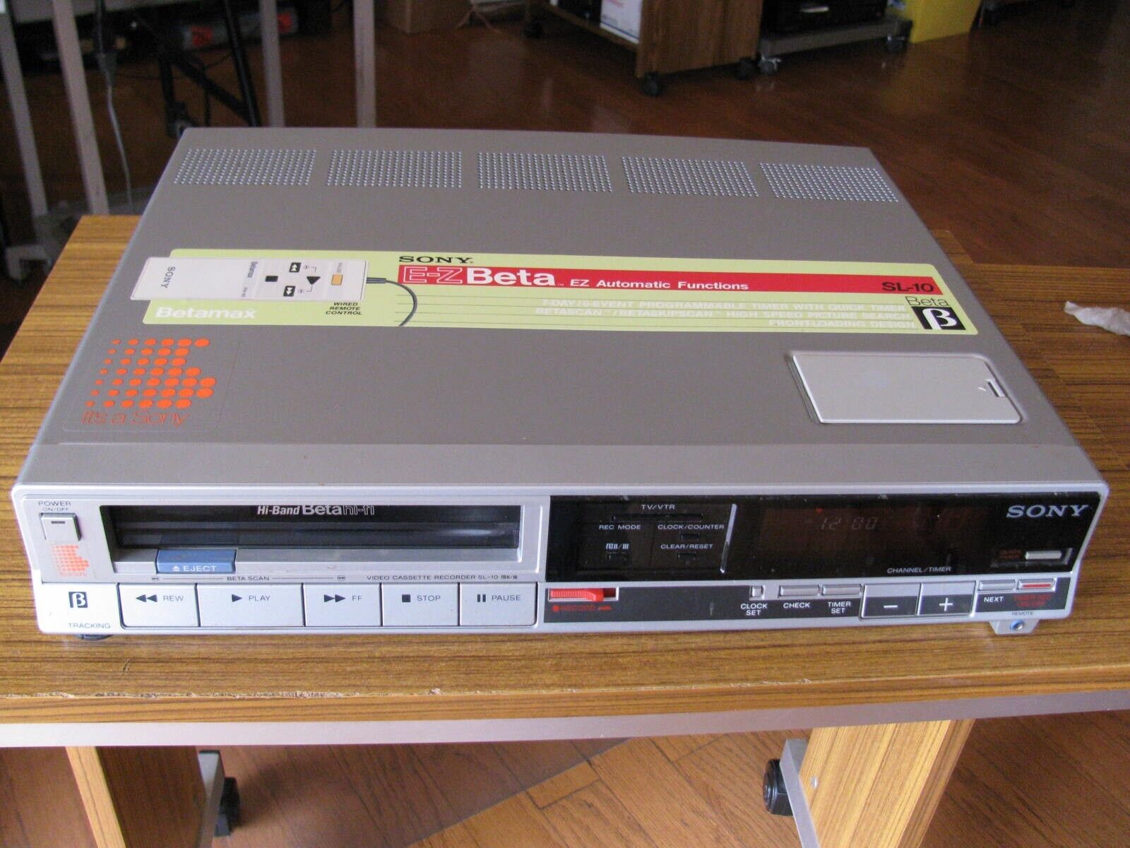 Винтажный видеомагнитофон Sony Betamax SL-10-Япония-1985-год