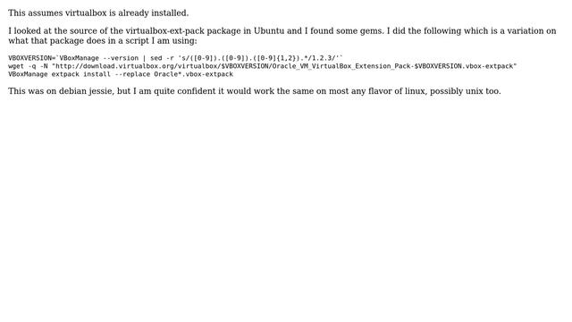 Ubuntu: Can I install the VirtualBox Extension Pack from the Ubuntu repositories? (4 Solutions!!) смотреть онлайн