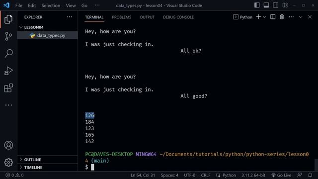 Python Data Types for Beginners | Python tutorial смотреть онлайн