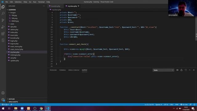 PHP & MySQL Database Part 18 (Implementasi Class dan Fungsi pada koneksi Database MySQL) смотреть онлайн
