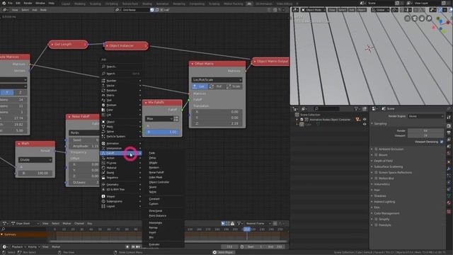 Blender Animation Nodes - Noise Grid Animation смотреть онлайн