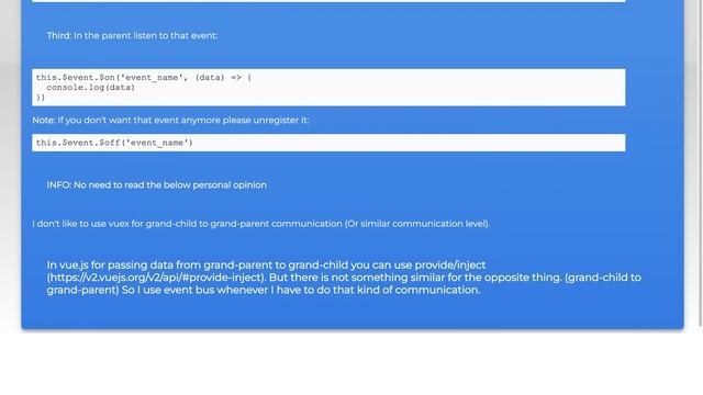 VueJs 2.0 emit event from grand child to his grand parent component смотреть онлайн