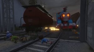 DESCUBRIMOS a *THOMAS.EXE* en GTA V ?? (Evil Thomas The Train)