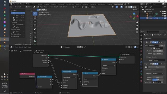 basic geo nodes weight paint modifier demo смотреть онлайн