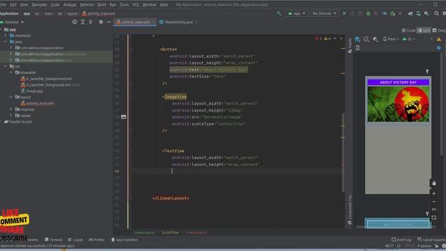 How to Use ScrollView in Android App (Part-2) - Android Studio Tutorial смотреть онлайн