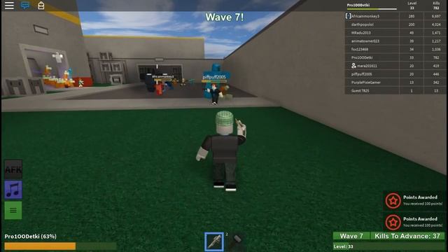 Pro100 RoBlox. Zombie Rush - #2 Орды Зомби не дремлют! Игровое видео для детей, lat's play. смотреть онлайн