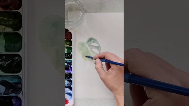 Тест бумаги Невская палитра "Ладога" и кисти Roubloff #акварель #иллюстрация #watercolor смотреть онлайн