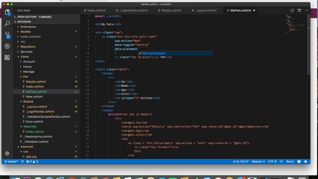 Adding Bootstrap Tooltip in asp net core mvc application смотреть онлайн