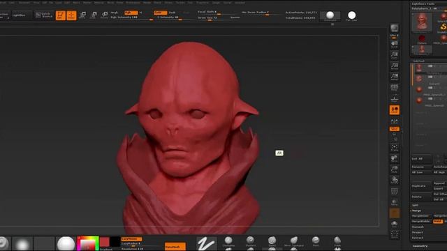 ZBrush 1h Sculpting Sketch　10　Vampire смотреть онлайн