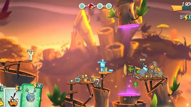 Прохождение Angry Birds 2 уровень 133