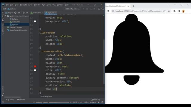 Amazing! Bell effect css| Колокольчик на анимации смотреть онлайн